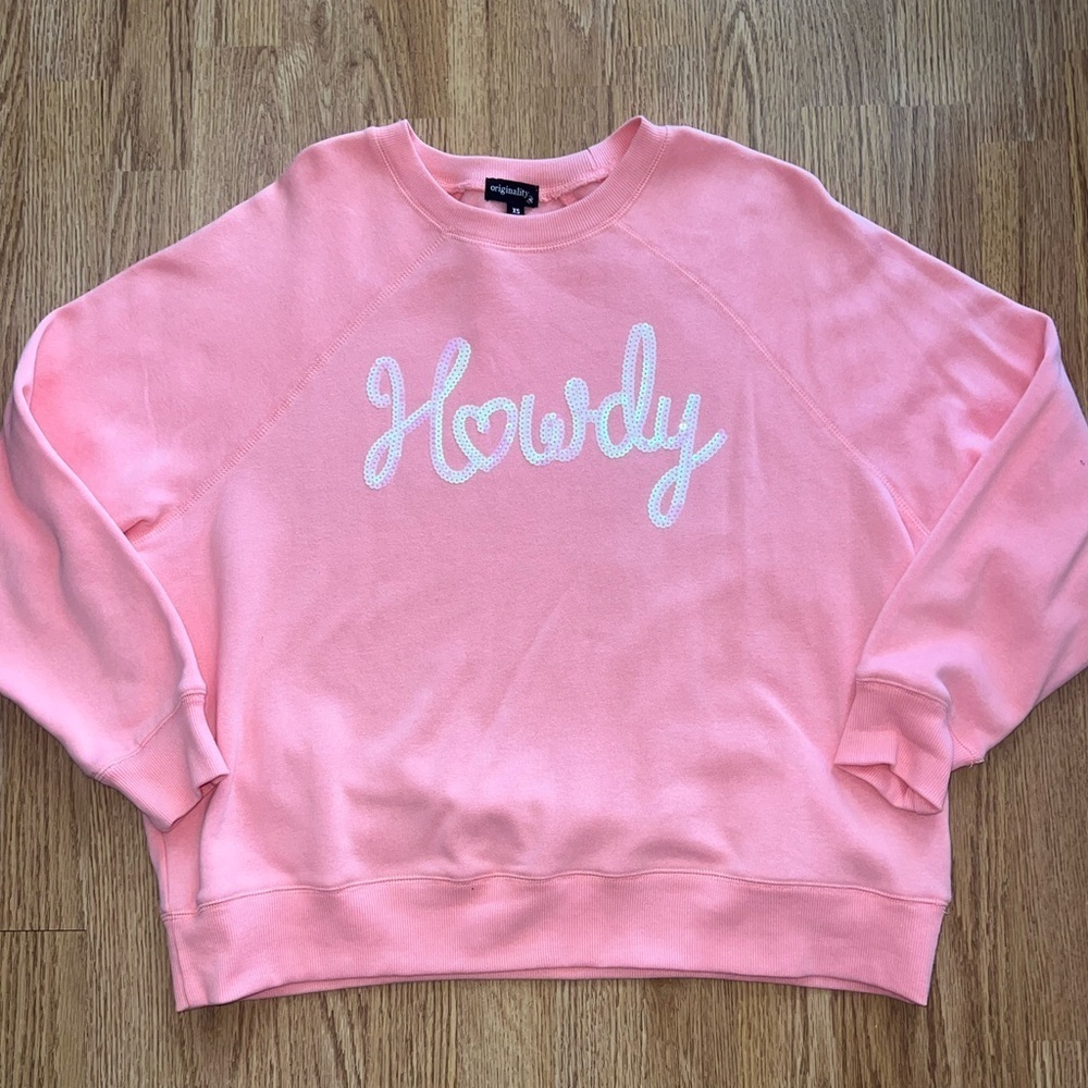 Howdy Sequin Crewneck